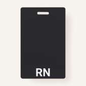 Geregistreerde verpleegster RN werknemer ID-badge Badge (Achterkant)