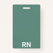Geregistreerde verpleegster RN werknemer ID-badge Badge (Achterkant)