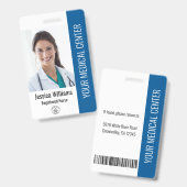 Geregistreerde verpleegster RN werknemer ID Blauw Badge (Front & Back)