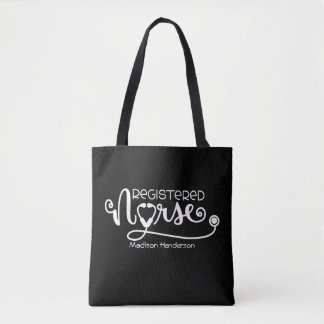 Geregistreerde verpleegster Stethoscoop (RN)Gepers Tote Bag