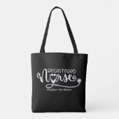 Geregistreerde verpleegster Stethoscoop (RN)Gepers Tote Bag (Achterkant)