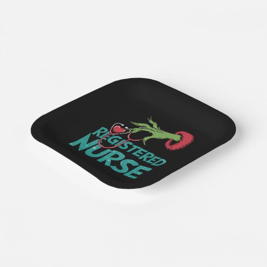 Geregistreerde Verpleegster Stethoscoop Santa Elf  Papieren Bordje (Gebogen)