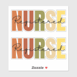 Geregistreerde verpleegster sticker