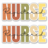 Geregistreerde verpleegster sticker (Voorkant)