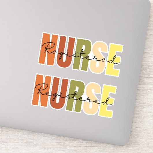Geregistreerde verpleegster sticker (Detail)