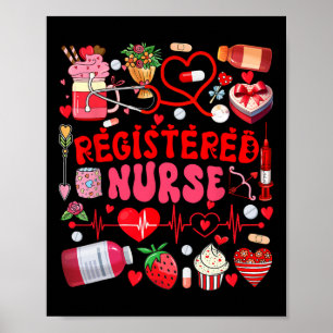 Geregistreerde verpleegster Valentijnsdag Verpleeg Poster