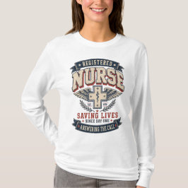 Geregistreerde Verpleegster Vintage Staf Van Ascle T-shirt