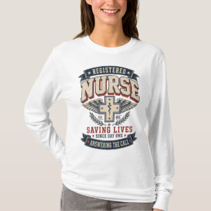 Geregistreerde Verpleegster Vintage Staf Van Ascle T-shirt