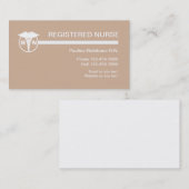 Geregistreerde verpleegster visitekaartje (Voorkant / Achterkant)