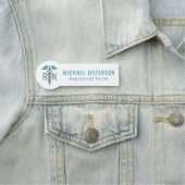 Geregistreerde verpleegsters - Logo - Blauwgroen b Naamplaatje (In situ)