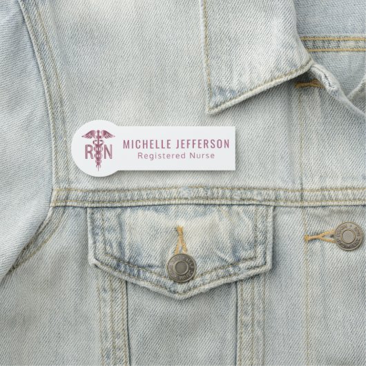 Geregistreerde verpleegsters - Logo - Roze Naamplaatje (In situ)