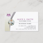 Geregistreerde verpleegsters met RN Logo en foto Visitekaartje (Voorkant)