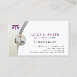 Geregistreerde verpleegsters met RN Logo en foto Visitekaartje