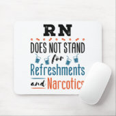 Geregistreerde verpleegsters RN verfrist verdovend Muismat (Met muis)