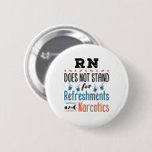 Geregistreerde verpleegsters RN verfrist verdovend Ronde Button 5,7 Cm (Voorkant /achterkant)