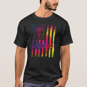 Geregistreerde verpleegsters Vlag Rn geregistreerd T-shirt