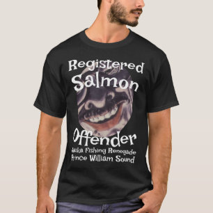 Geregistreerde zalm dader Alaska vissen Sockeye T-shirt