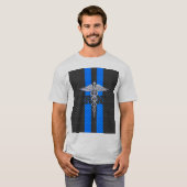 Geregistreerde zure RN koolstofvezelstijl Caduceus T-shirt (Voorkant volledig)