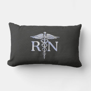 Geregistreerde zure RN Silver Caduceus Snakes Kussen