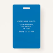 Geregistreerde zurenfoto-identificatie badge (Achterkant)