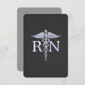 Geregistreerde zurse RN Caduceus Snakes Informatiekaartje (Voorkant / Achterkant)