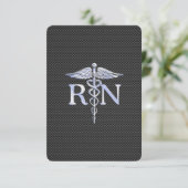 Geregistreerde zurse RN Caduceus Snakes Informatiekaartje (Staand voorkant)