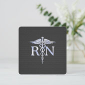 Geregistreerde zurse RN Caduceus Snakes Kaart (Staand voorkant)