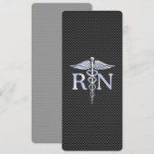 Geregistreerde zurse RN Caduceus Snakes Kaart (Voorkant / Achterkant)