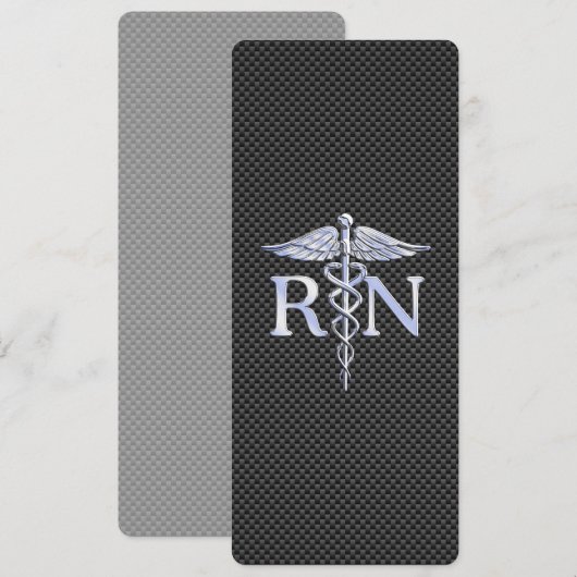 Geregistreerde zurse RN Caduceus Snakes Kaart (Voorkant / Achterkant)