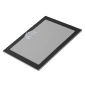 Geregistreerde zurse RN Caduceus Snakes Solid Blac Notitieblok (Schuin)