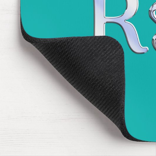 Geregistreerde zurse RN Stylish Caduceus op Turquo Muismat (Hoek)