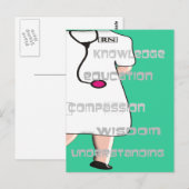 Geregistreerde zuster-cadeaus briefkaart (Voorkant / Achterkant)