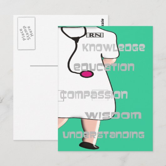 Geregistreerde zuster-cadeaus briefkaart (Voorkant / Achterkant)