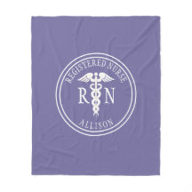 Geregistreerde zuster Caduceus Paars Witte Naam