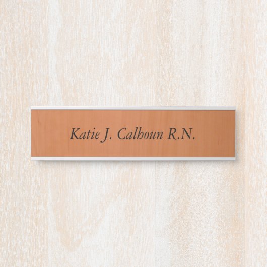 Geregistreerde zuster deurbordje (Voorkant)