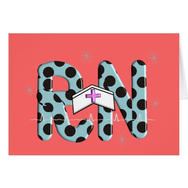 Geregistreerde zuster Gifts "RN" (Voorkant Horizontaal)