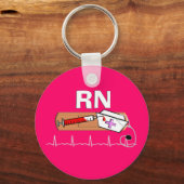 Geregistreerde zuster Gifts "RN" Sleutelhanger (Voorkant)
