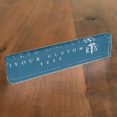 Geregistreerde zuster RN Caduceus Medical Blue Mod Naambordje (Zijkant)