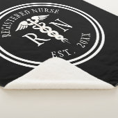 Geregistreerde zuster RN Caduceus Medical Classic Sherpa Deken (3/4)