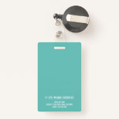 Geregistreerde zuster RN Fotosjabloon Wit en groen Badge (Achterkant met intrekbare)