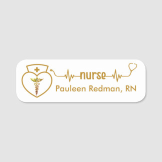 Geregistreerde zuster RN naam Badge Classy Elegant