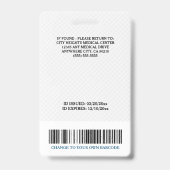 Geregistreerde zuster RN naam Foto ID Ziekenhuis L Badge (Back)