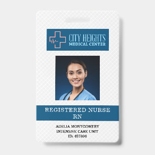 Geregistreerde zuster RN naam Foto ID Ziekenhuis L Badge