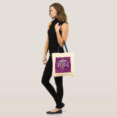 Geregistreerde zuster RN Silver Caduceus Fuchsia C Tote Bag (Voorkant (model))