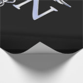 Geregistreerde zuster RN Silver Caduceus Snakes Bl Cadeaupapier (Hoek)