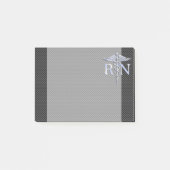 Geregistreerde zuster RN Silver Caduceus Snakes Post-it® Notes (Voorkant)