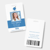Geregistreerde Zuster RN Ziekenhuisveiligheid werk Badge (Front & Back)