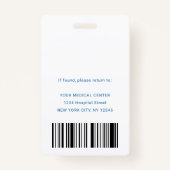 Geregistreerde Zuster RN Ziekenhuisveiligheid werk Badge (Achterkant)