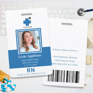 Geregistreerde Zuster RN Ziekenhuisveiligheid werk Badge