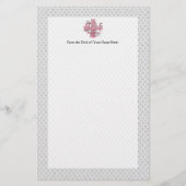 Geregistreerde zuster, roze kruisriemen briefpapier (Voorkant)